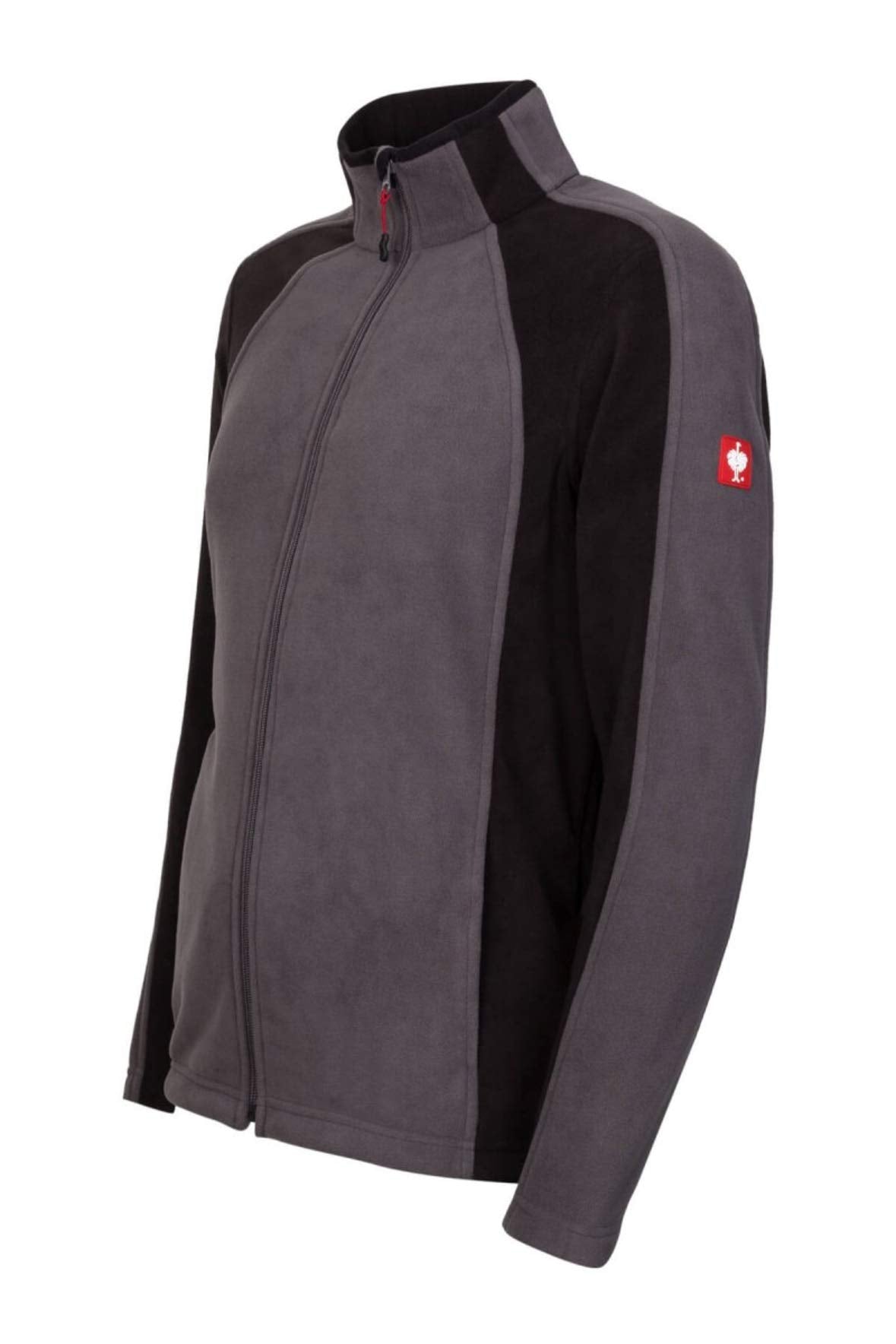 Engelbert Strauss e.s. microfleece jacket, dryplexx micro white/black/grey (grey, gray, XL