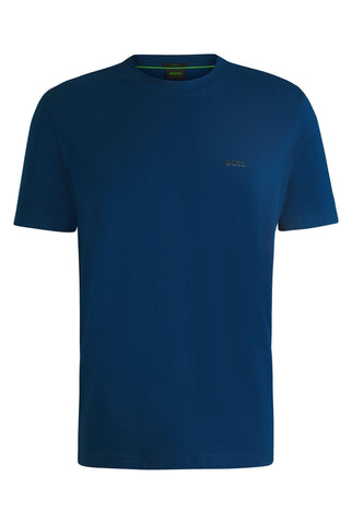 BOSS Mens T-Shirt Short Sleeve Tee Top Open Blue M