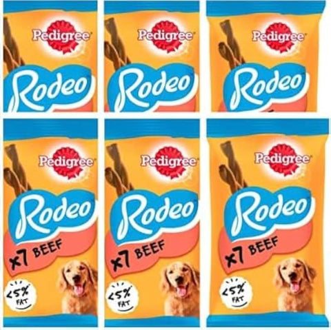 Rodeo Dog Chews 6 Pack (42 treats) (Beef)