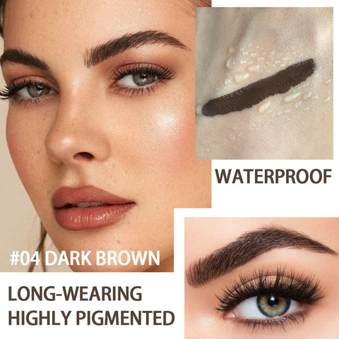 BINGBRUSH 2Pcs Tinted Thickening Brow Mascara,Brow Fast Sculpt,Waterproof, Transfer-proof, Brush to Fill in Eyebrows and Cover Gray Hairs - Cruelty Free - Light Medium Brown (04 DARK BROWN)