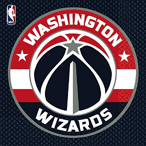 Washington Wizards Paper Napkins - 6 1/2" x 6 1/2" | Pack of 16