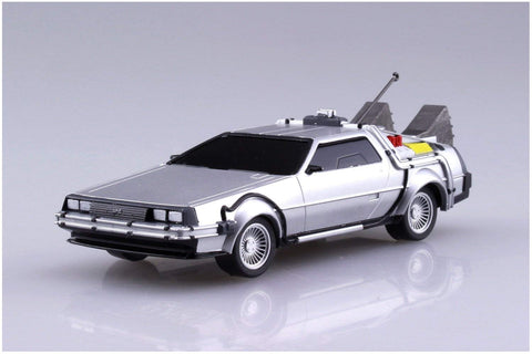 Aoshima Back to The Future Part I: Time Machine 1:43 Scale Pullback Model Kit