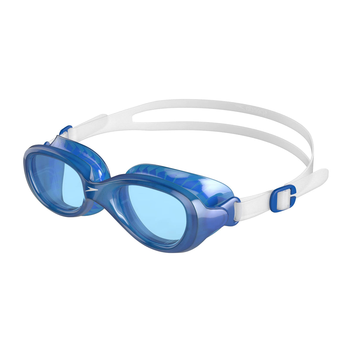 Speedo Junior Futura Classic Swimming Goggles, Anti-Fog, Anti-Leak , Clear/Blue, One Size