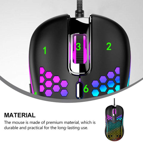 SOLUSTRE 1pc Wired Glare Mouse Rechargeable Gaming Wired for Laptop USB Light up high Wired Charging Gaming Light Wired Laptop Gaming Wired Mechanical latop Computer Notebook d110 Plastic