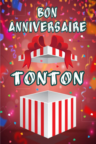 Bon anniversaire TONTON: Cadeau idéal pour souhaiter l'anniversaire de vos proches. Il est à la fois un carnet de notes ,un carnet d'adresse et ... vos mots de passe pour ne plus les perdre