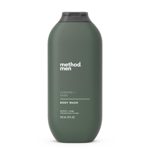 Method Men Body Wash, Juniper + Sage, Paraben and Phthalate Free, 18 fl oz (Pack of 1)