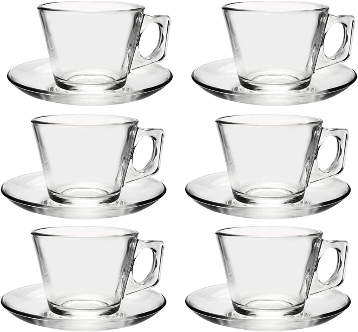 Pasabahce 12-Piece Vela Cups With Saucers Set