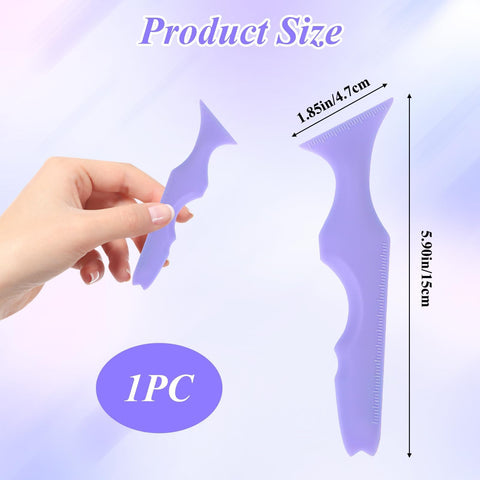 Eyeliners Stencils Multifunctional 5 in 1 Silicone Eyeliners Stencils Reusable Multi-Purpose Makeup Tool Silicone Mascara Shield Beauty Ruler Eyelash Eyebrow Lip Line Kit Stencil