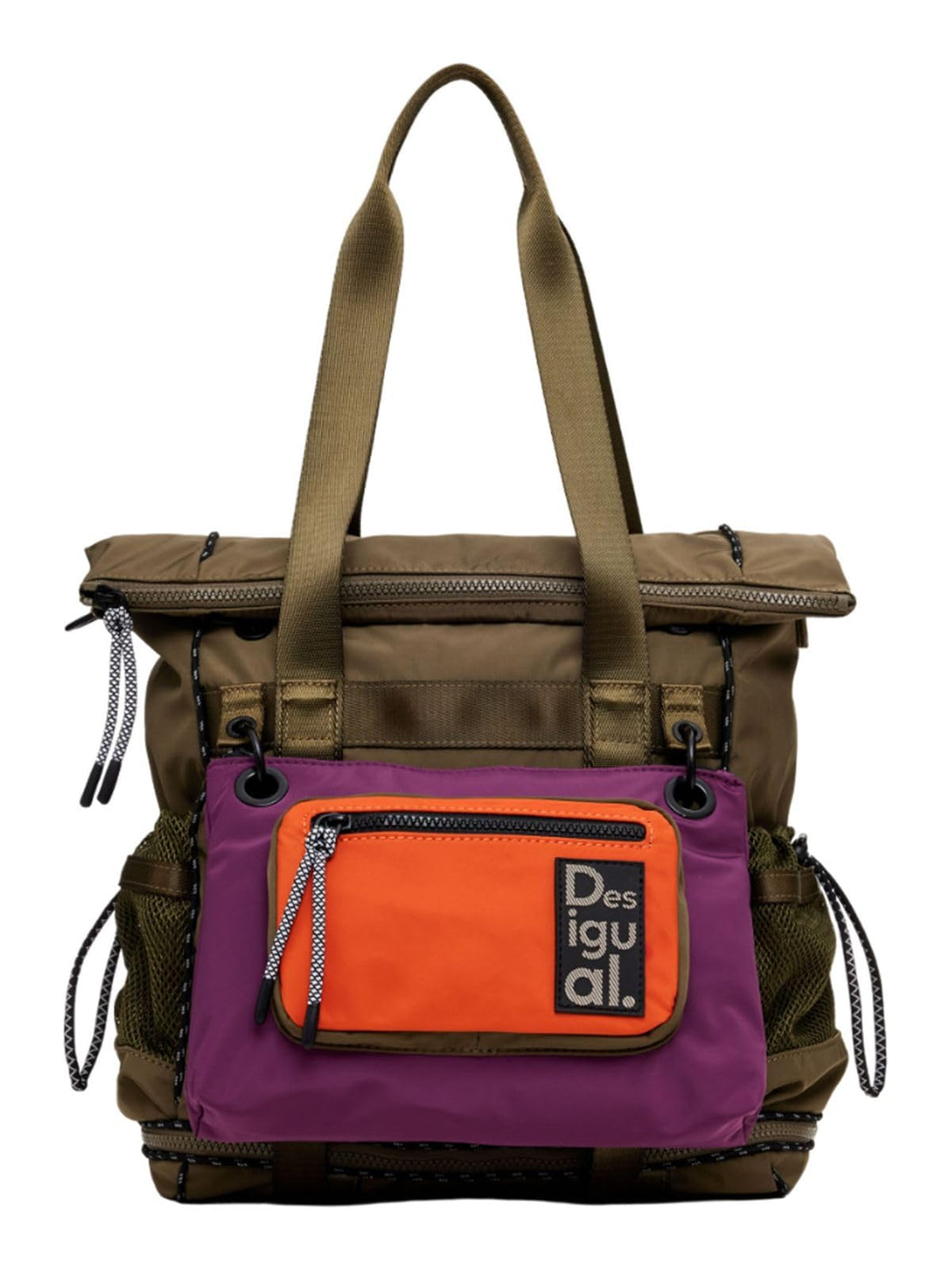 Desigual Women Accessories Nylon Backpack Big, Green, One Size