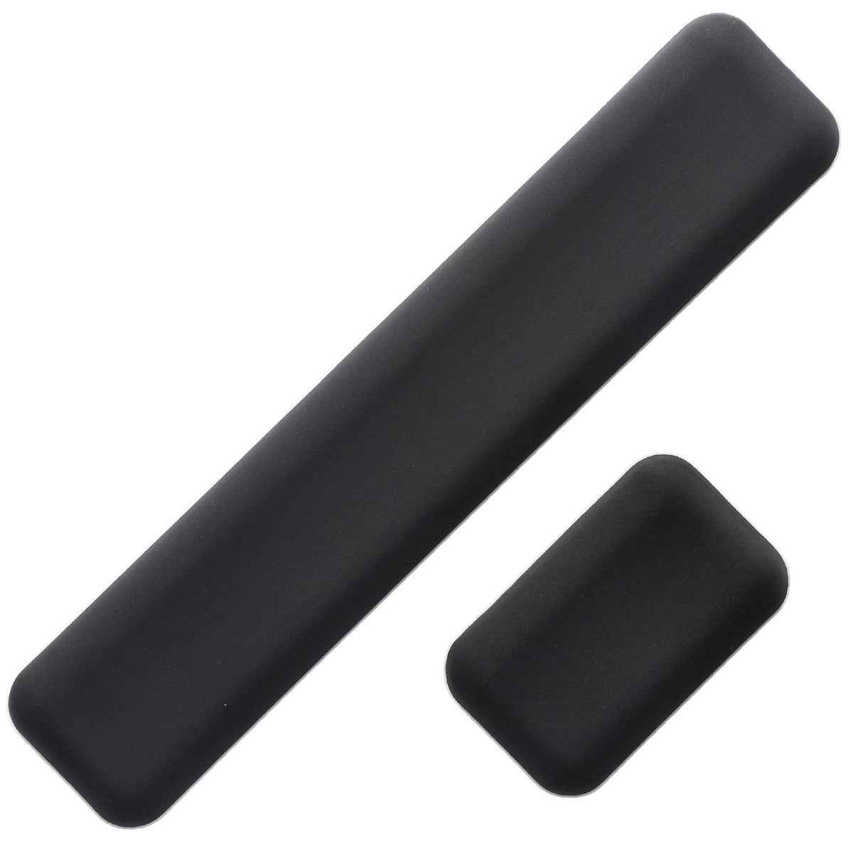 Leolee Keyboard and Mouse Wrist Rest Set for Computer, Black Ergonomic Keyboard Pad Wrist Support, Wrist Rest with Memory Foam Non-Slip Base for Pain Relief, Easy Typing, Gaming, Office?Glossy?