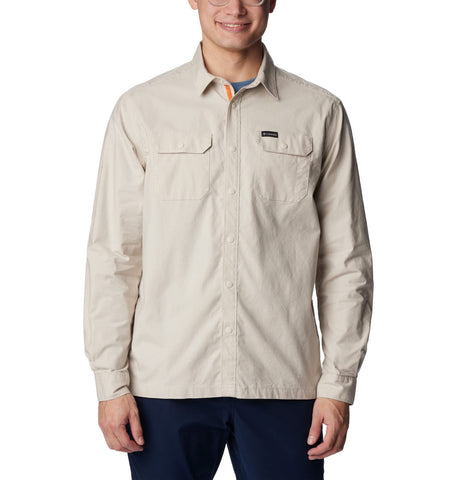 Columbia Men's Landroamer Lined Shirt, Dark Stone, Medium