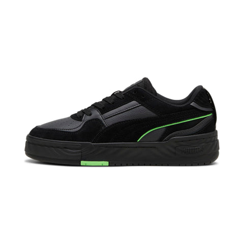 PUMA Men's Mercedes AMG Petronas F1 CA Pro Crush Sneaker, Black-Flat Medium Gray, 11.5