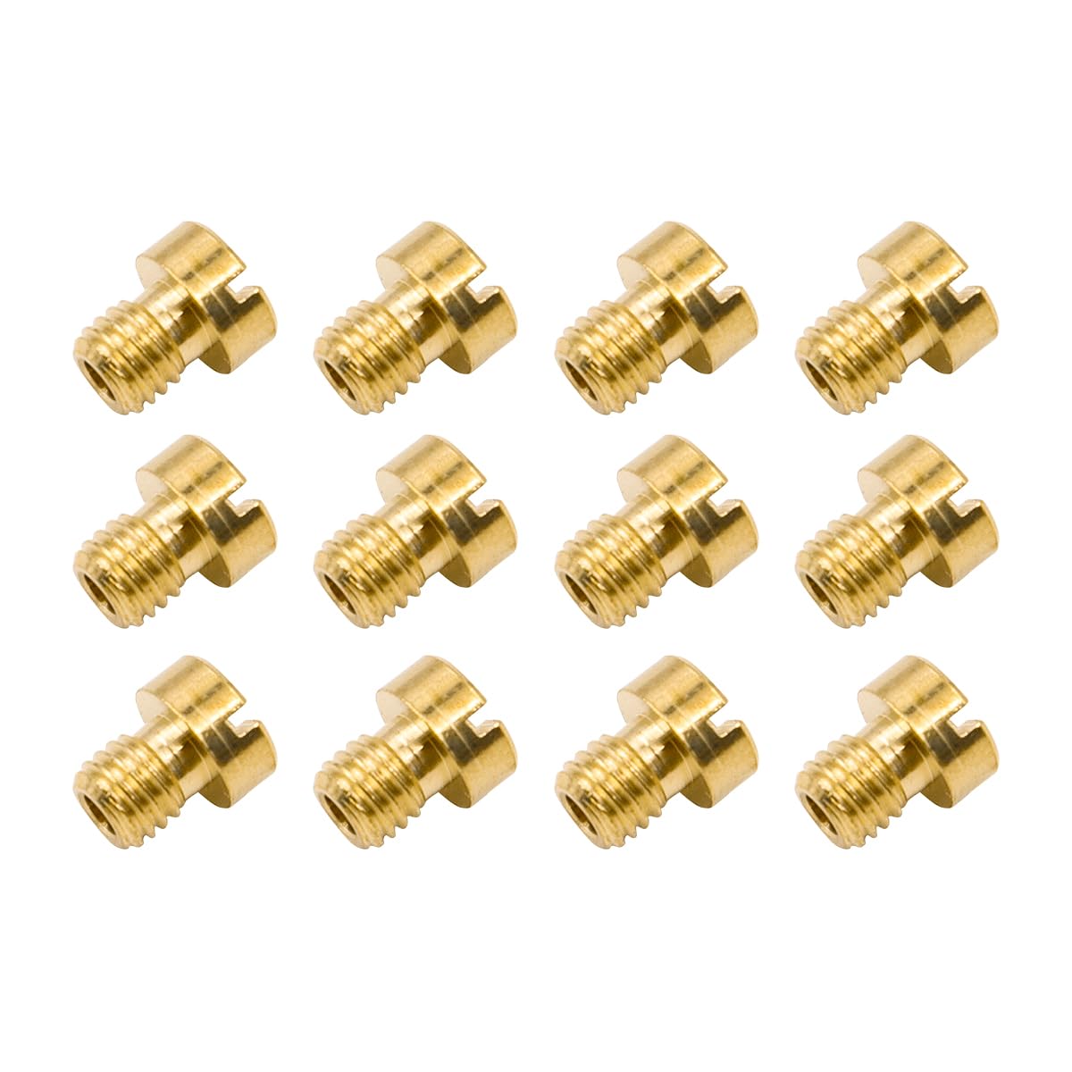 Sarini (12 pcs/pack 5MM Thread For DELLORTO SHA Carb Carburetor Main Jet PHBG AD/DS Racing Main Injector Nozzle Pilot Jet,45-72