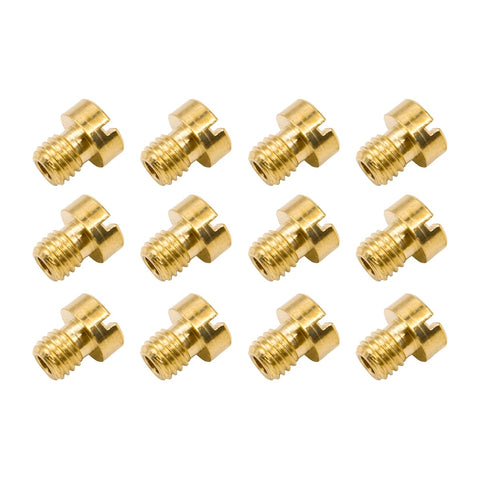 Sarini (12 pcs/pack 5MM Thread For DELLORTO SHA Carb Carburetor Main Jet PHBG AD/DS Racing Main Injector Nozzle Pilot Jet,45-72