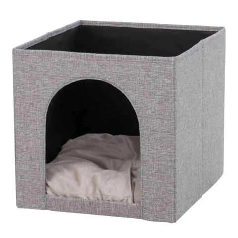 TRIXIE Ella 44087 Cuddly Cave for Shelving 33 Ã— 33 Ã— 37 cm Grey