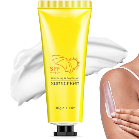 Sunscreen SPF 50+, Lightweight Face Sunscreen Lotion SPF 50+, Water Resistant & Non-Greasy Sun Cream, Sun Cream For UVA & UVB Protection, Sweat Resistant Body Sunscreen 30G