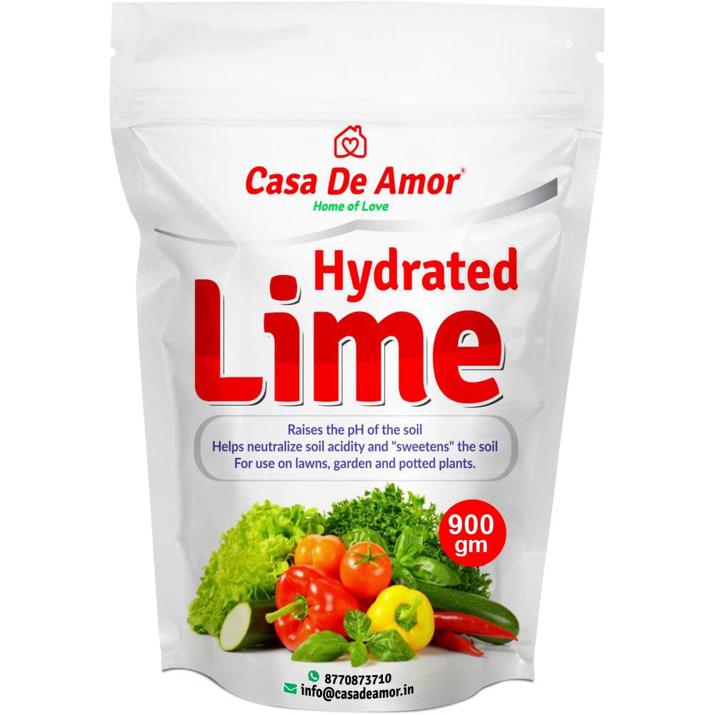 Casa De Amor Hydrated Lime for Gardening and Essential Soil Amendment- 900 gm