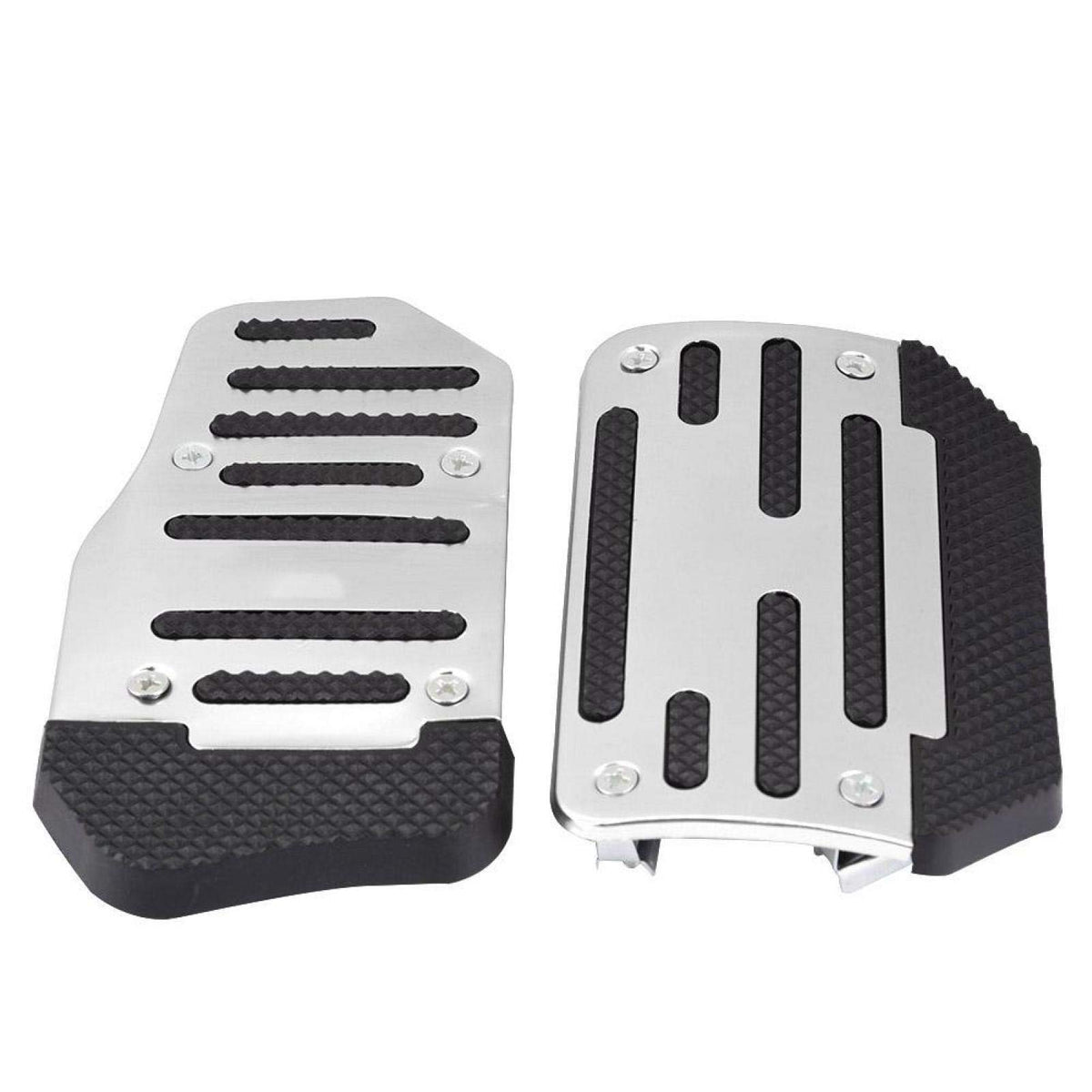 Akozon Brake Pedal Cover,Universal Car Accelerator Pedal Cover Non-slip Car Foot Pedal Cover For Automatic Vehicles Foot Pedals pad (Silver)