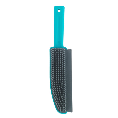 Beldray LA071590EU Plus+ TPR Upholstery Brush | Rubber Bristles Capture Dust and Dirt | Ideal for Homes with Pets | Turquoise/Grey, 25 x 5 x 3 cm