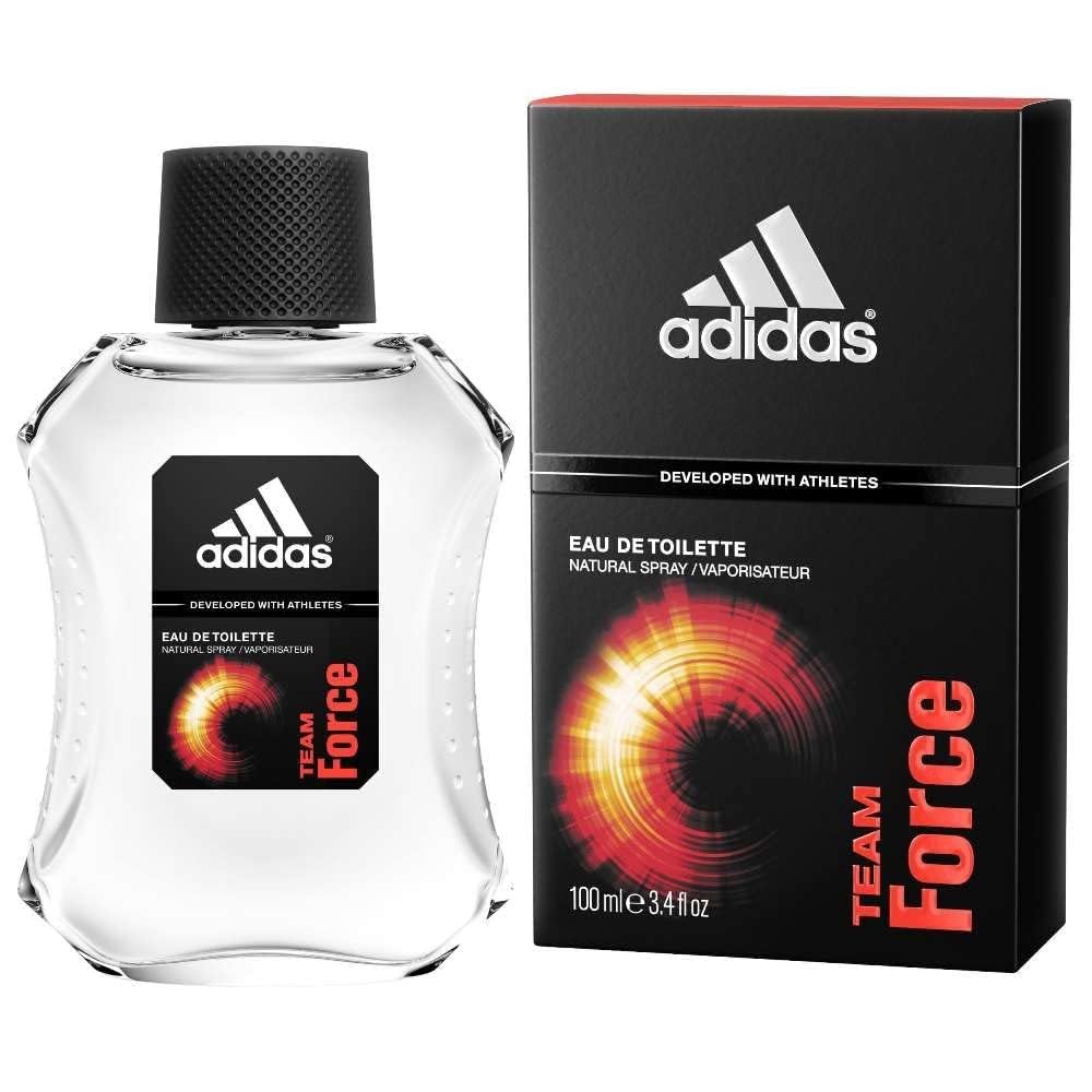 adidas Team Force Eau De Toilette Spray for Men, 3.4 fl oz