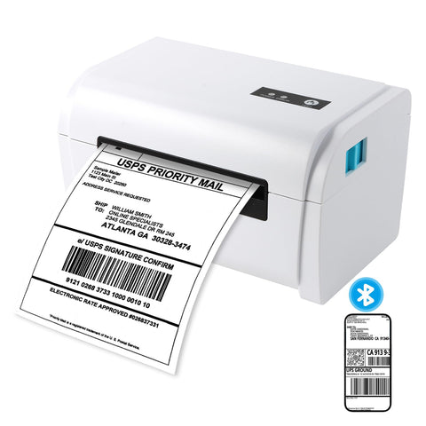 NUCOUN Bluetooth Thermal Label Printer,Wireless 4x6 Shipping Label Printer,Support Windows/Mac/Android/iOS,Used for Ebay, Amazon, Shopify, Etsy, USPS,UPS
