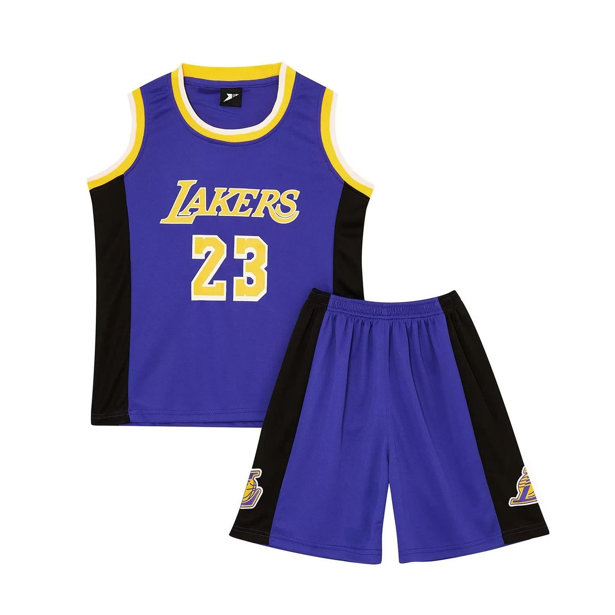 Huniam Boys Set of 2 Basketball Training Sleeveless Jersey and Trousers, Basketball Clothing Kids, Boys Jersey, purple, 3-4 Years