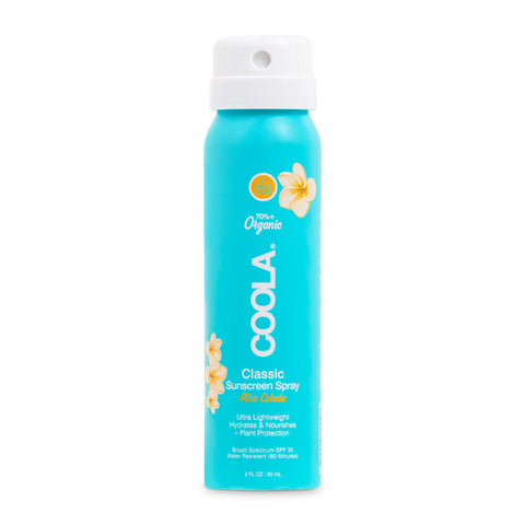 COOLA Organic Sunscreen SPF 30 Sunblock Spray, Dermatologist Tested Skin Care for Daily Protection, Vegan and Gluten Free, PiÃƒÆ’Ã‚Â±a Colada, Travel Size, 2 Fl Oz
