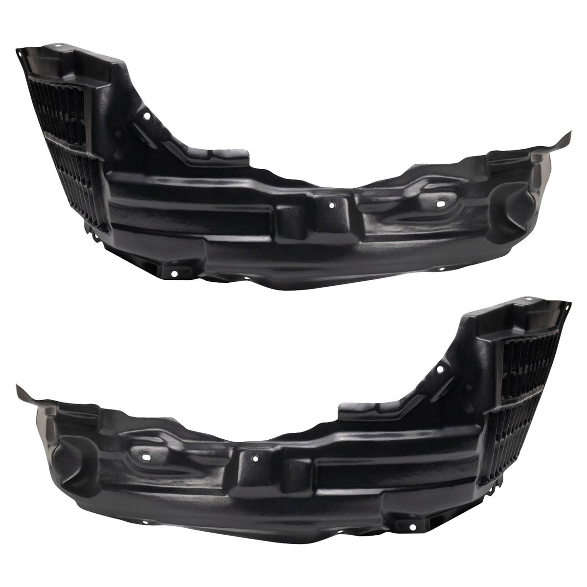 TRQ Front Inner Fender Liner Set Compatible with 2010-2015 Mitsubishi Lancer
