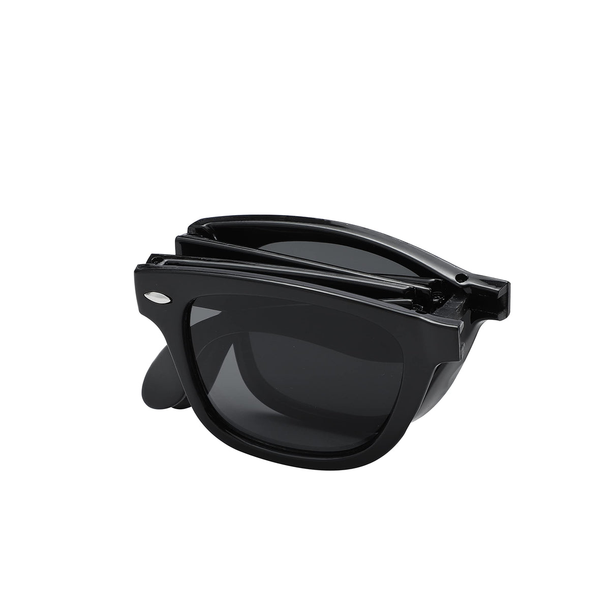 Komonee Black Bendz Drifter Sunglasses Classic Foldable Style Retro Sun Shades Eye Glasses UV400 Protection Unisex For Men Women Golf Cycling Sports Fishing Travel