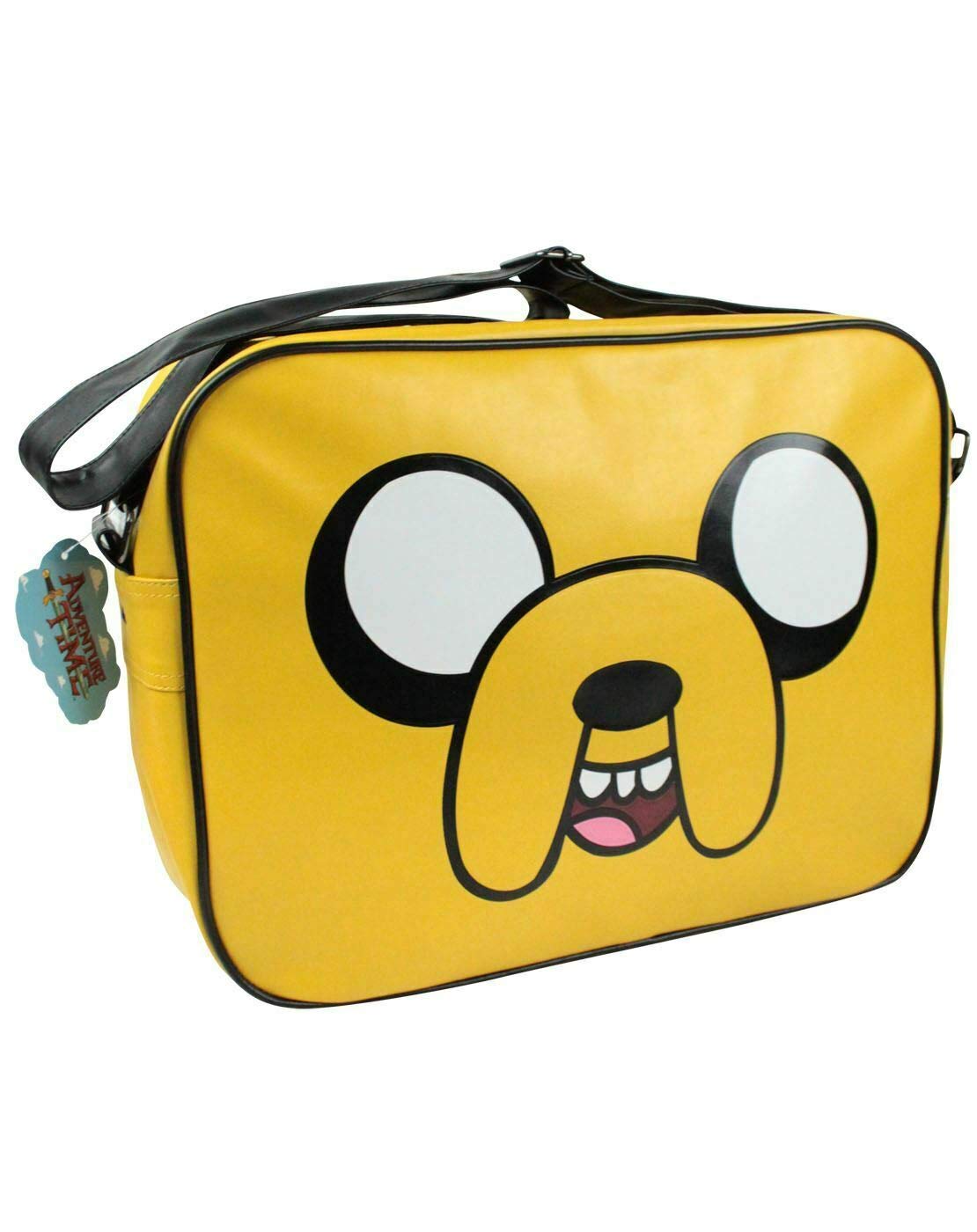 Kids Character Yellow Faux Leather Shoulder Strap Messenger Bag