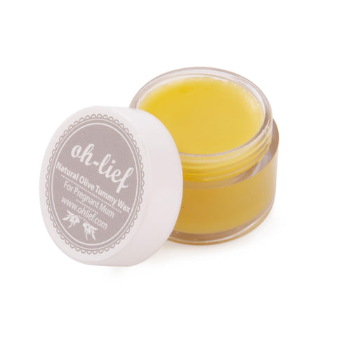 Oh-Lief Natural Olive Pregnancy & Nipple Balm 10ml - Certified Natural & Organic, for stretch marks & prevention, Sensitive, dry or itchy skin