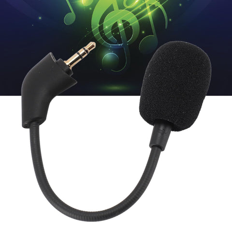 Game Mic Replacement for HyperX Cloud Wired Headset, 3.5mm Plug Detachable Headphone Microphone with Flexible Arm, Omnidirectional Noise Reduction Mic for HyperX Cloud