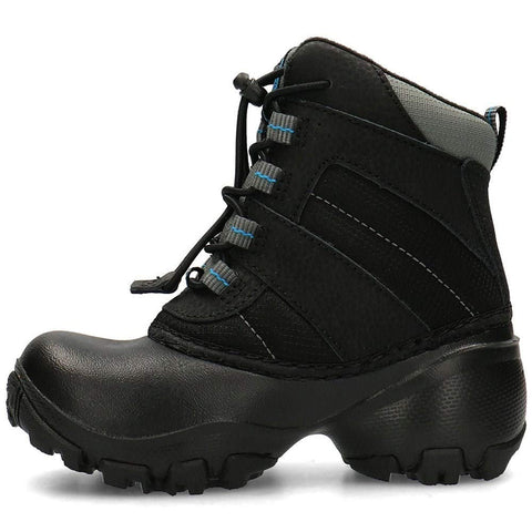 Columbia Boy's Rope Tow Snow Boot Waterproof Hiking Shoes, Black Dark Compass, 10 UK Child