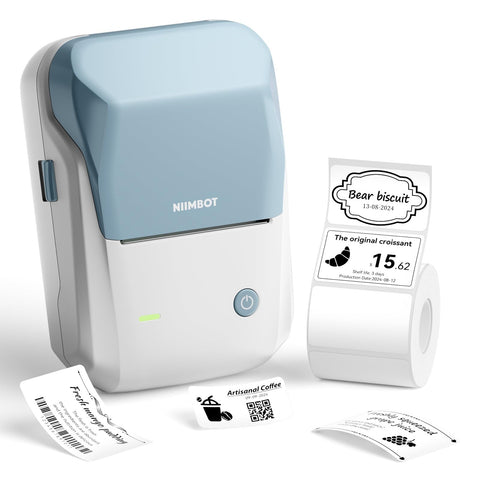 NIIMBOT B1 Label Maker with Tapes,2 Inch Portable Thermal Label Printer for Home Office School Small Business, Address, Clothing, Crafts, Retail,Support Smartphones & PC