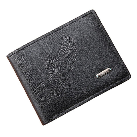 MUFANDUO Slim Wallet for Men with Coin Purse, Minimalist Wallet with Zipper, Bifold Mens Wallets with Credit Card Holder, PU Leather Men's Wallet with Money Clip, Carteras Para Hombres, Black E,