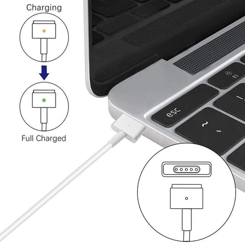 60W T-tip Charger,Replacement for Mac Book Pro 13 Inch Retina Display AC 60WT-Tip Magnetic 2 Shape Connector Power Adapter