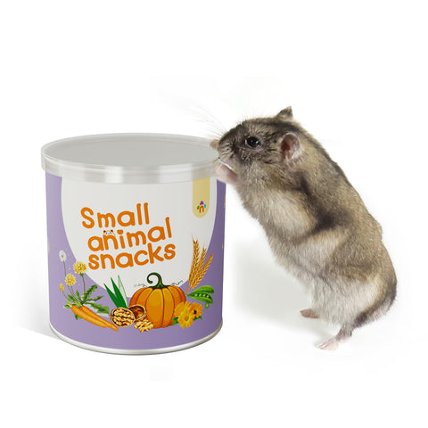 Niteangel Hamster Snack & Treats Toy - Small Animal Natural Treat Mix for Dwarf Syrian Robo Hamsters Gerbils Mice Lemmings Degus or Other Small-Sized Pets (Walnut-Shell Boat)