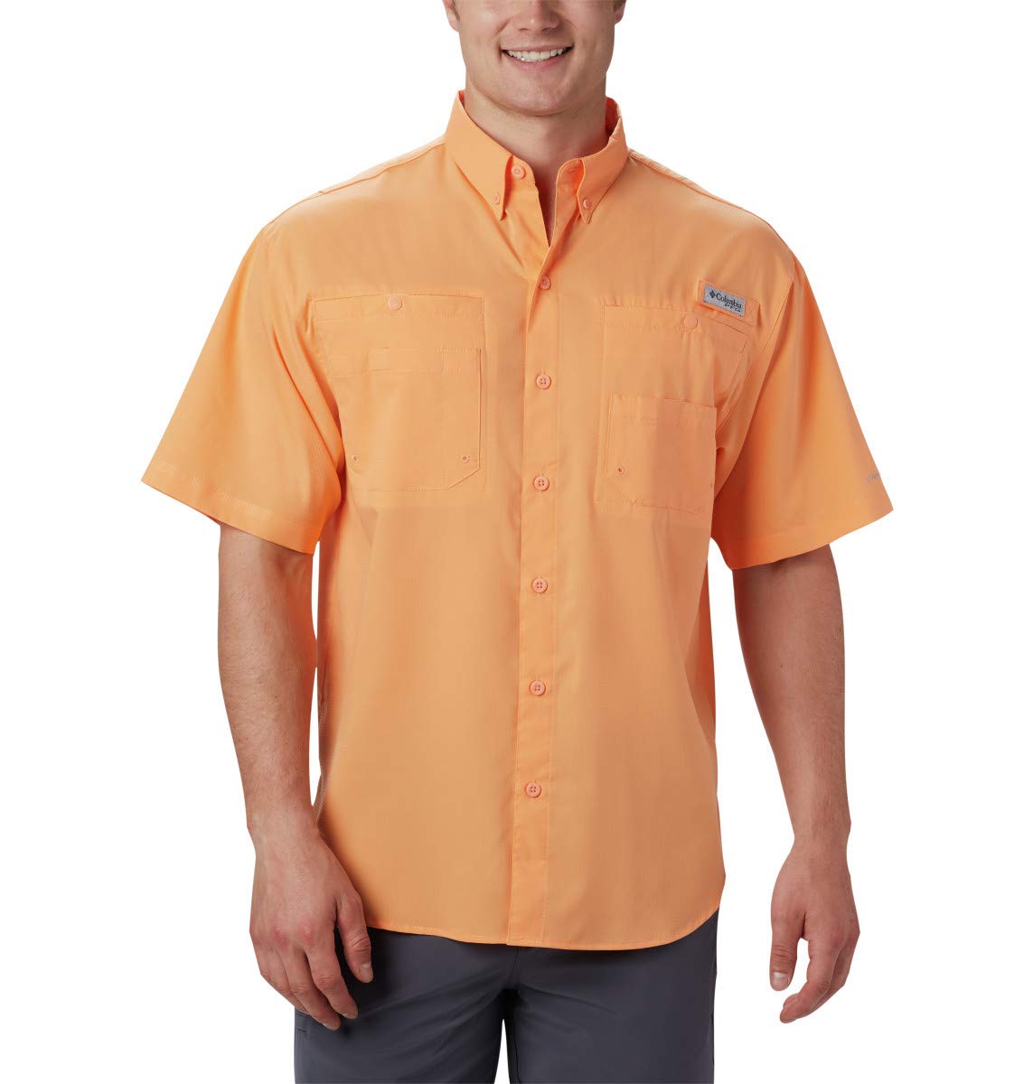 Columbia Men's Standard Tamiami II SS Shirt, Bright Nectar, Large