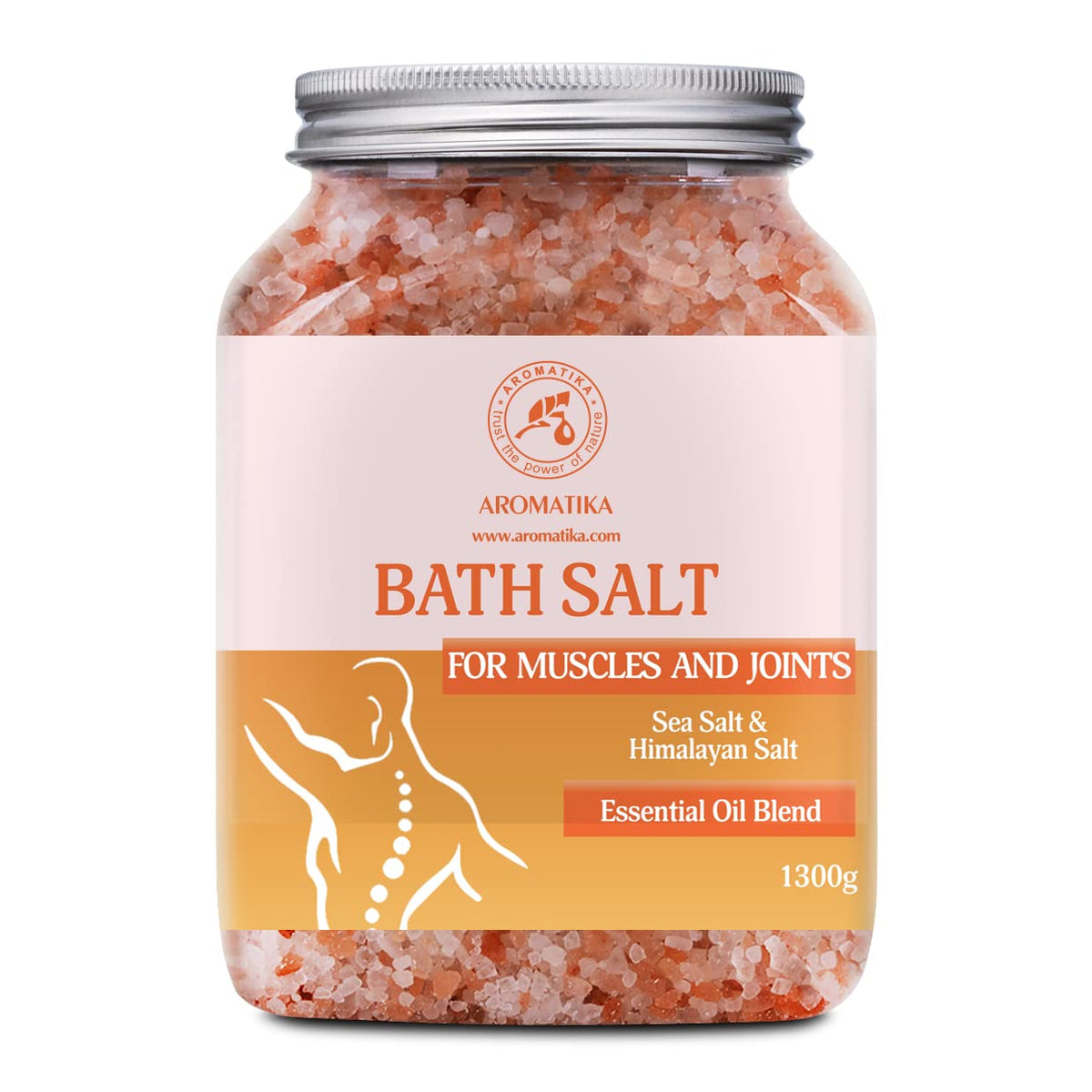 Joint & Muscle Bath Sea Salts 1300g - w/Essential Oils Lavender & Sage & Rosemary - Natural Bath Sea Salts - Soothes Aching Tired Muscles - Detoxifies - Best for Bath - Relaxation - Body Care