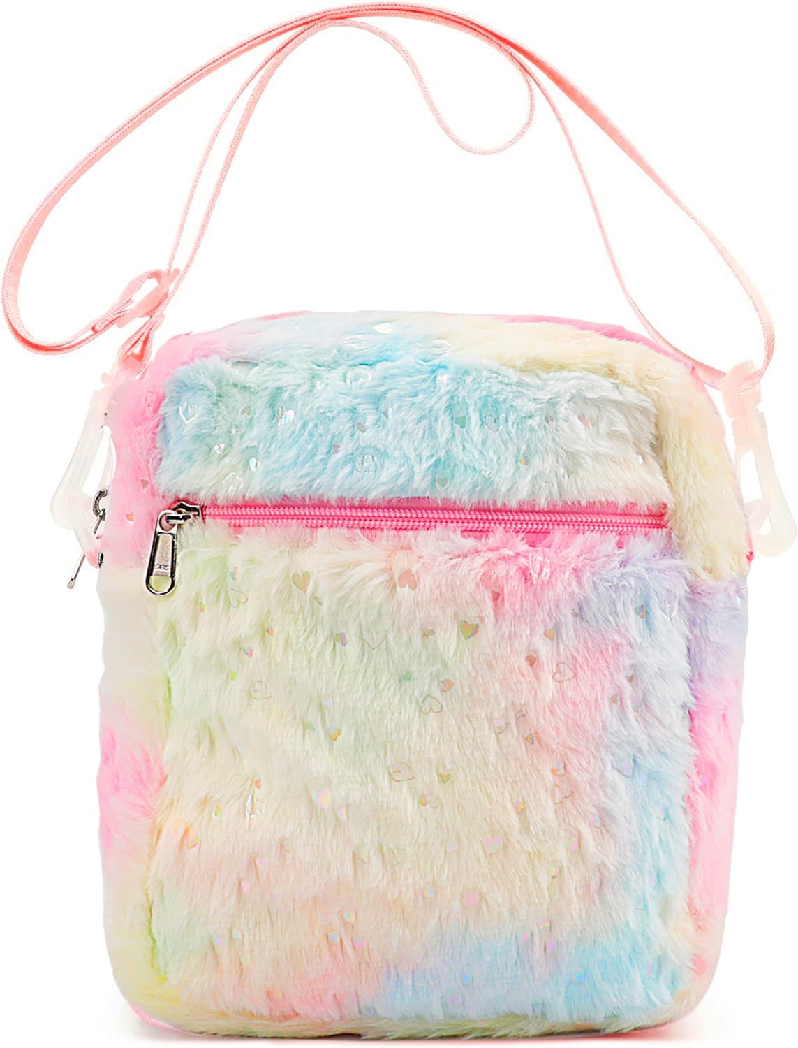 CAMTOP Crossbody Bag Purse Cute Plush Shoulder Bag for Girls Small Messenger Bag Teen Girls Kids