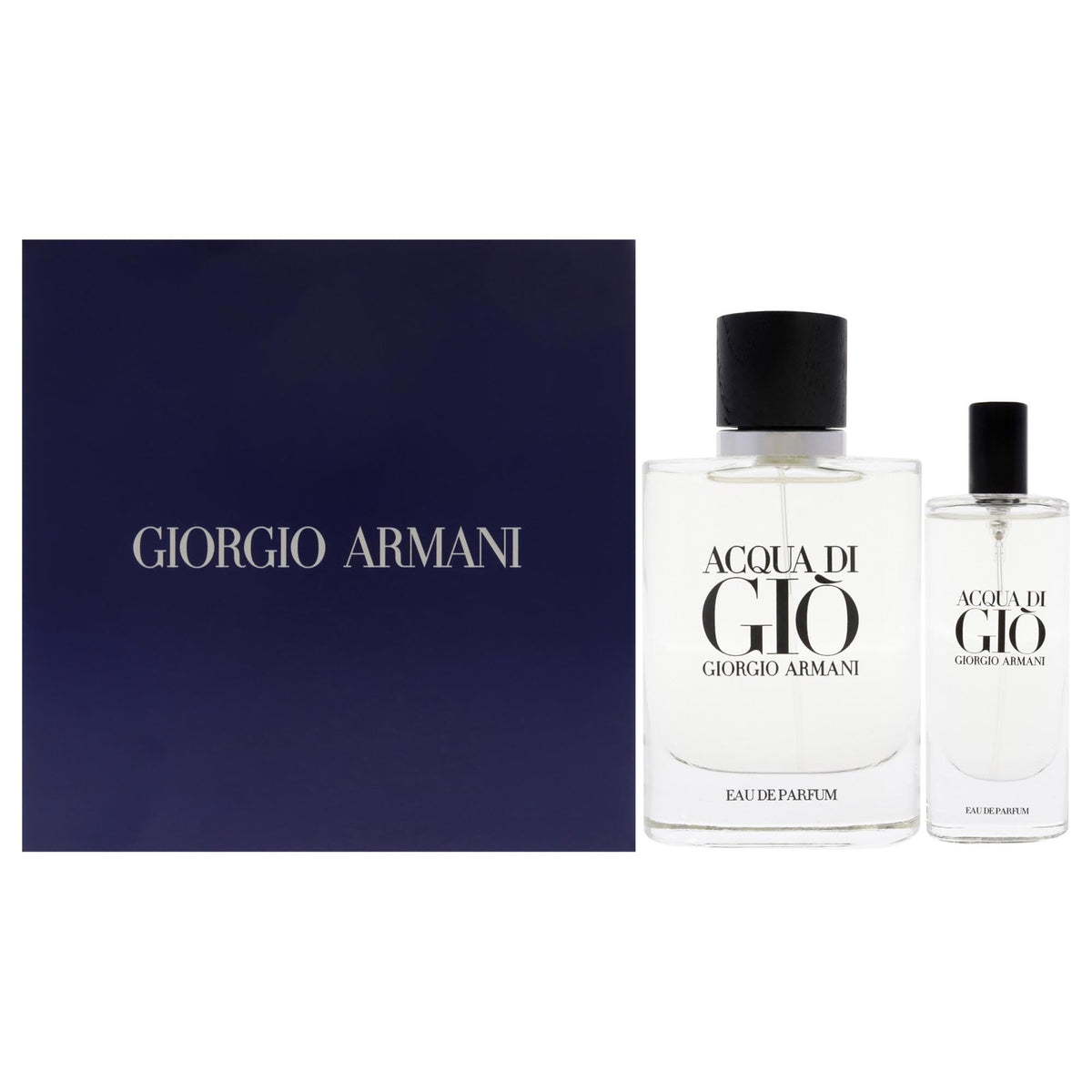 Giorgio Armani Acqua Di Gio for Men - 2 Pc Gift Set 2.5oz EDP Spray (Refillable), 0.5oz EDP Spray (Refillable)