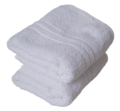 ARTCCOT® Silver White Face Towels (Pack of 6) Size - 16" x 24" Super Absorbent Daily Used for Hand, Face, Sport, Beach, Gym, Yoga, Wash Basins, Dining’s, Lunch