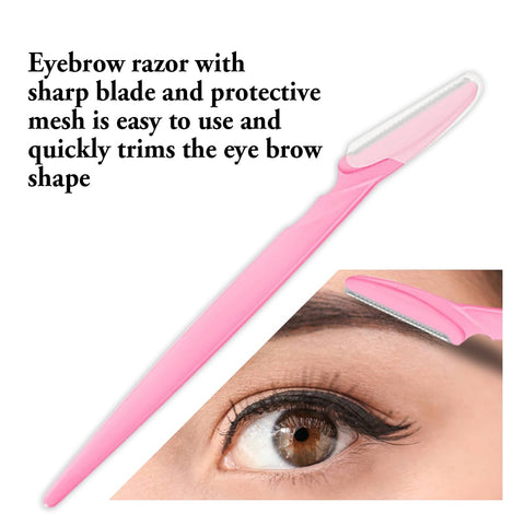 Generic Eyebrow Pencil Set, Waterproof, Easy to Color, Smudge Proof Long Lasting Makeup Eye Brow Pencil; [5-in-1]Eyebrow Pencil *1; Eyebrow Stencil *3; Eyebrow Razor *1, Brown #-0226033