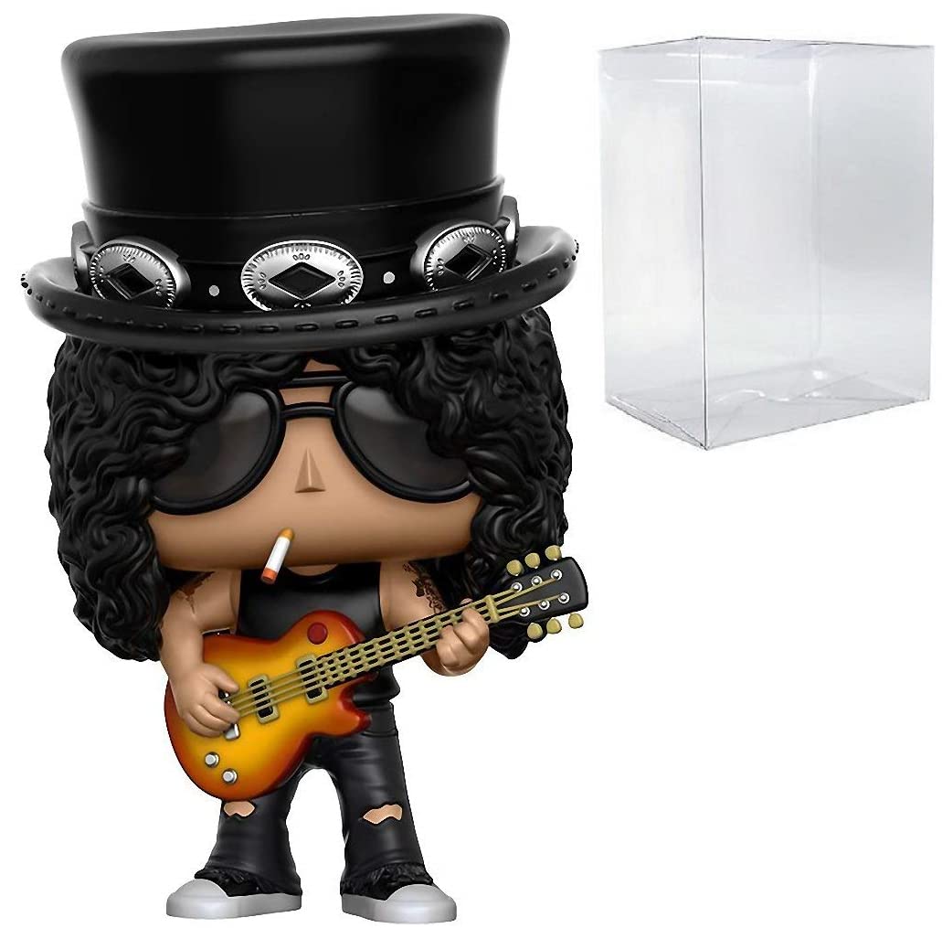 Funko Guns N' Roses - Slash Pop! Rocks Vinyl Figure (Bundled with Compatible Pop Box Protector Case)