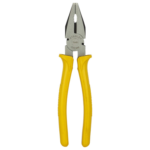 STANLEY 70-461 8'' Sturdy Steel Combination Plier Single Color Sleeve