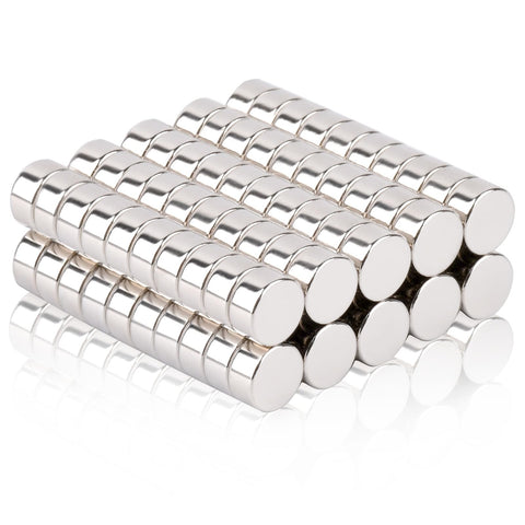 OCEUMAOA 100 Pack Magnets Strong 6x3mm Small Magnets Mini Magnets for Crafts Round Magnets for Miniatures Neodymium Magnets for Whiteboard Board Fridge
