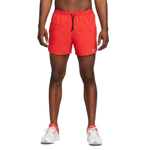 Nike Stride Men's Dri-FIT 5" Brief-Lined Running Shorts (US, Alpha, XX-Large, Regular, Regular, University Red/Black)