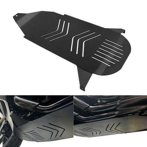 CHIFUN Motorcycle Skid Plate Compatible with Honda Goldwing 1800 GL1800 2018-2023 Aluminum Black Motorcycle Belly Pan Engine Guard Bottom Protection