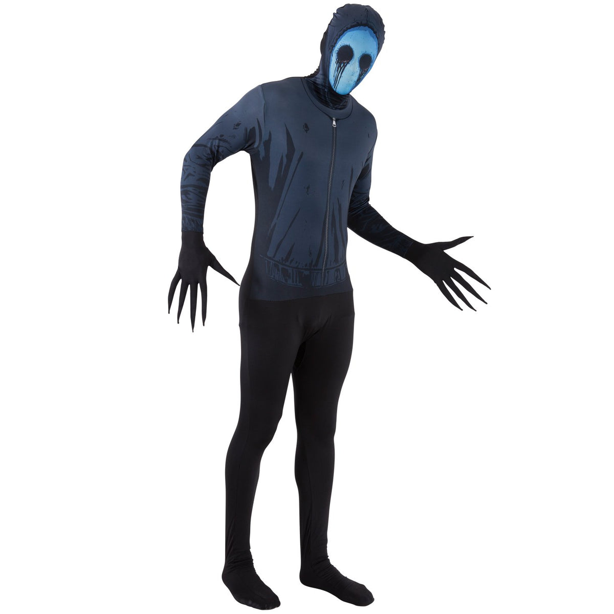 Morphsuits MPEJM Adult Morph Monsters and Urb legends Costume, Eyeless Jack, M