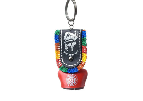 Tej Gifts Feng Shui Swiss Cow Bell, DDLJ Cowbell, Vastu Bell, Car Hanging Key Chain, Metal Door Hanging for Home, Religious Wall Decor, Good Luck Bell Gift Item (Size 2 = 4 cm x 2 cm x 10 cm)
